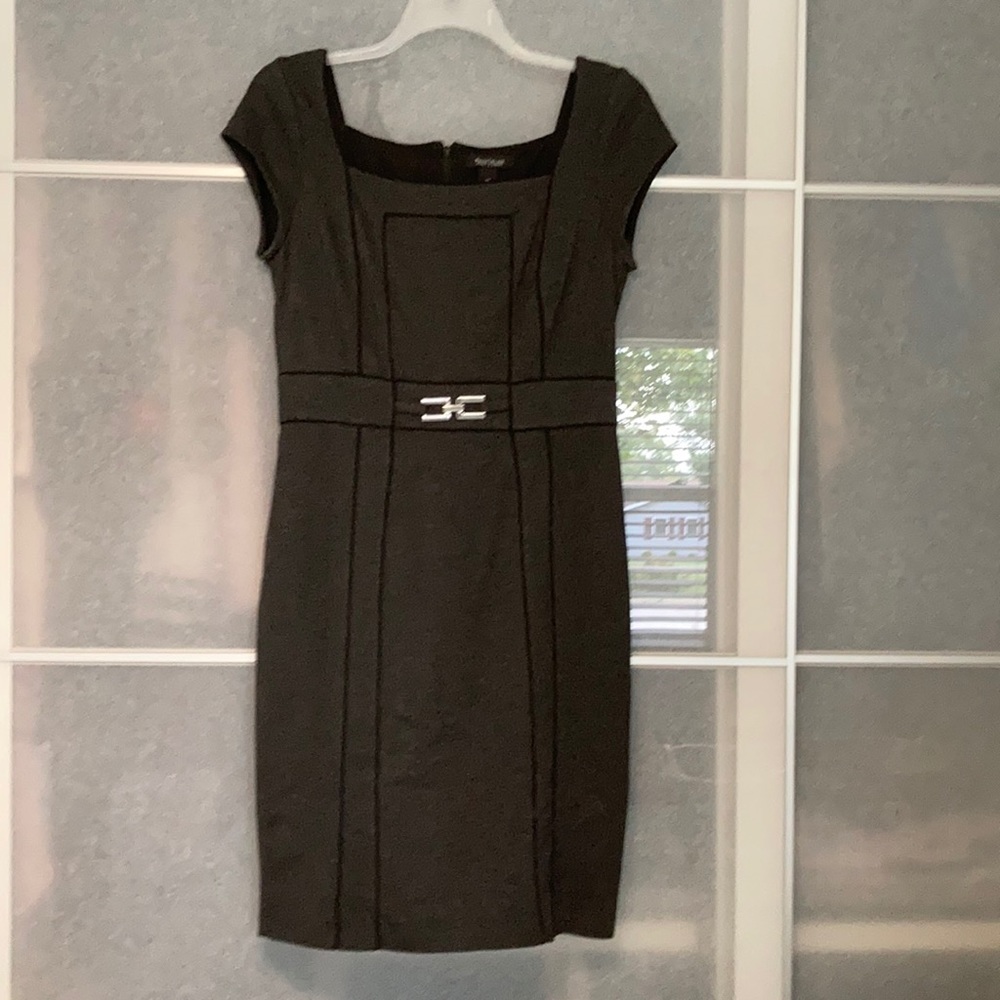 WHBM, Grey Dress with black detail, size 10